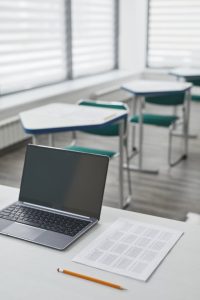 high school classroom