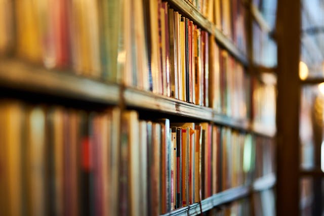bookshelf with books
